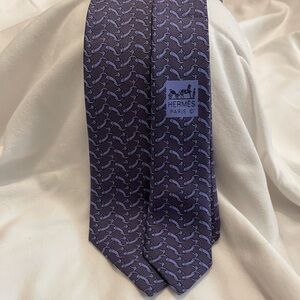 Hermes silk tie